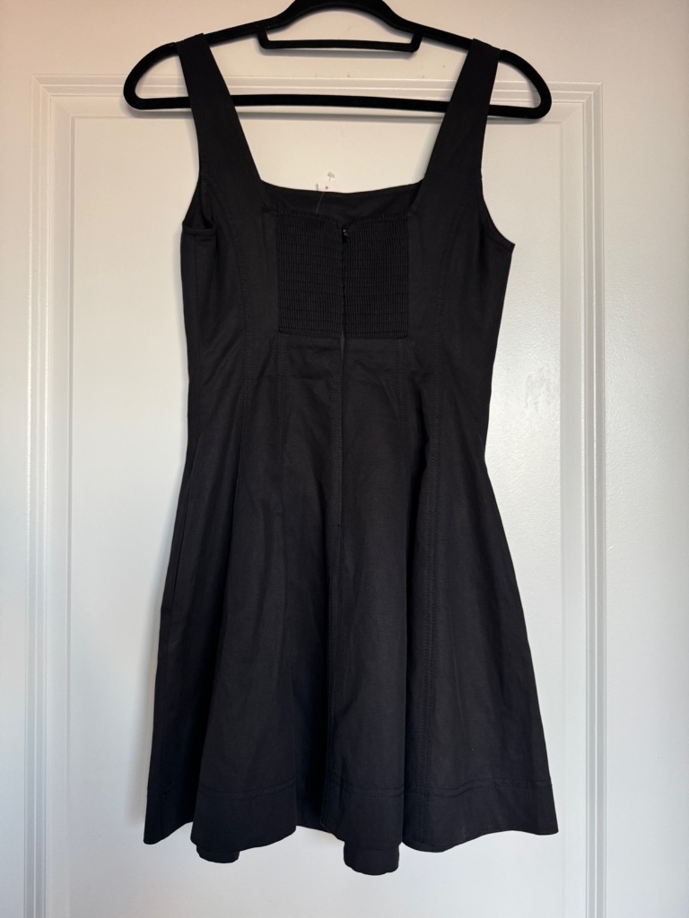 NWT!! | MADEWELL Women’s Seamed Open Squareneck Mini Dress | Jet Black | Size 00 - Picture 8 of 15